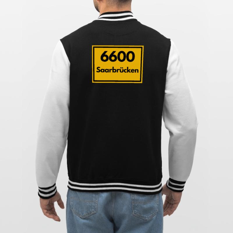 OLD POSTCODE POSTCODE RETRO 6600 SAARBRÜCKEN SAAR College Sweat Jacket
