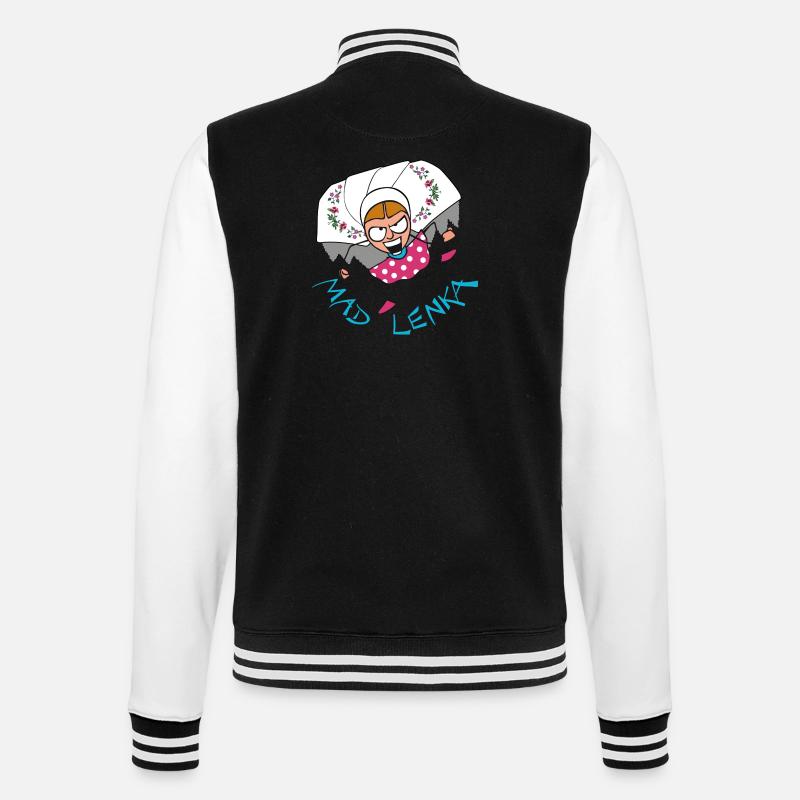 MADLENKA - DS - Veste Teddy - noir/blanc