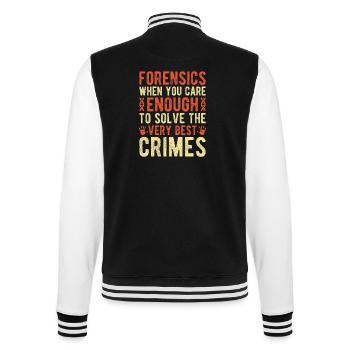Majeure en sciences forensiques suffit pour résoudre le meilleur - Veste Teddy - noir/blanc - Dos - Marisol (170cm)