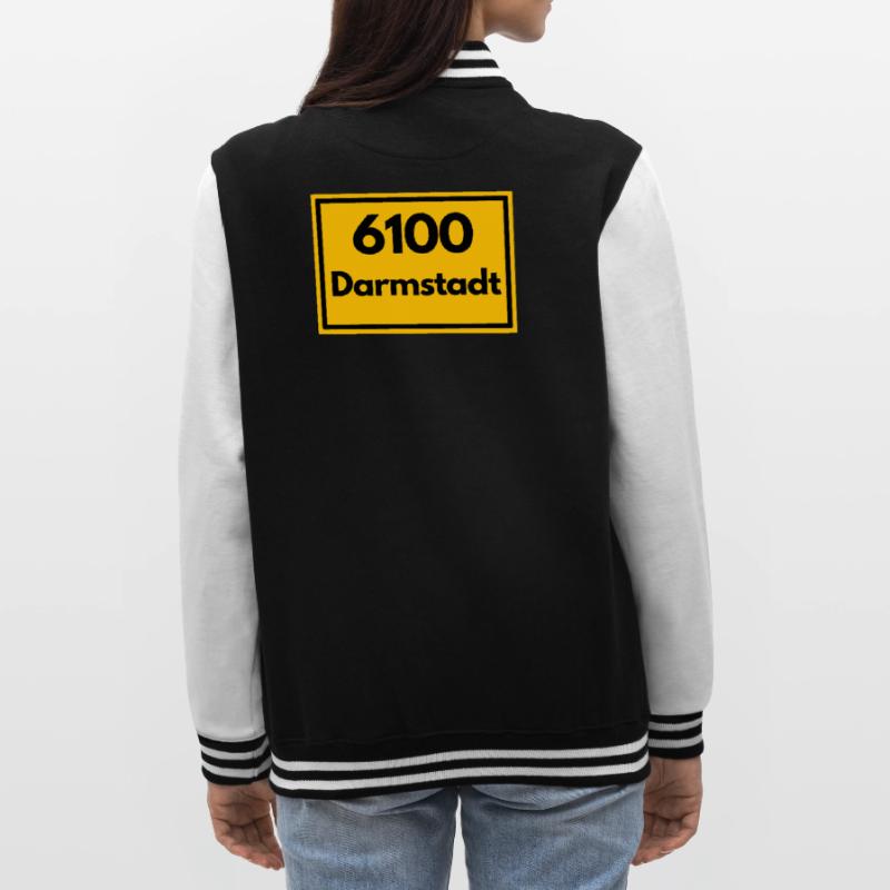 OLD POSTCODE POSTCODE RETRO 6100 DARMSTADT HESSEN College Sweat Jacket