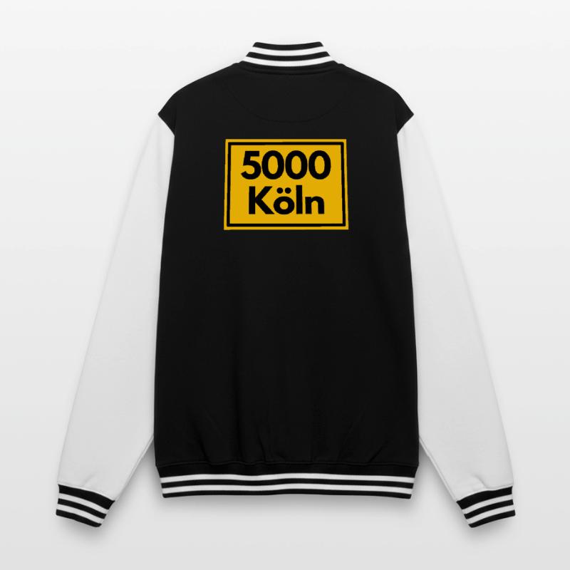 OLD POSTCODE POSTCODE RETRO 5000 COLOGNE - CATHEDRAL CITY College Sweat Jacket