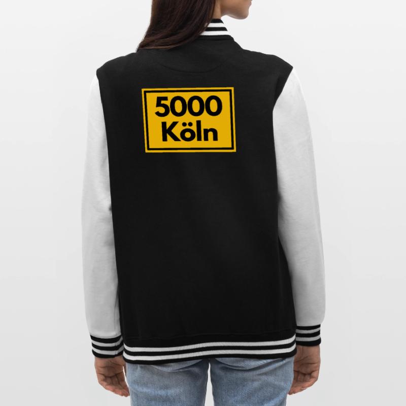 OLD POSTCODE POSTCODE RETRO 5000 COLOGNE - CATHEDRAL CITY College Sweat Jacket