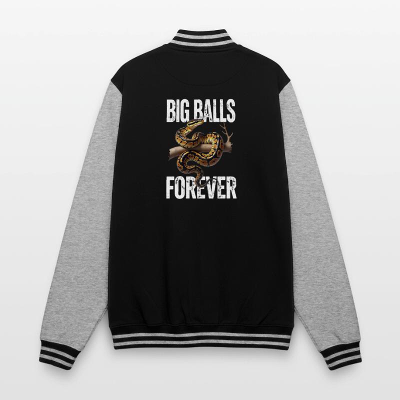 King Python Snakes Lover Terrarium Python College Sweat Jacket