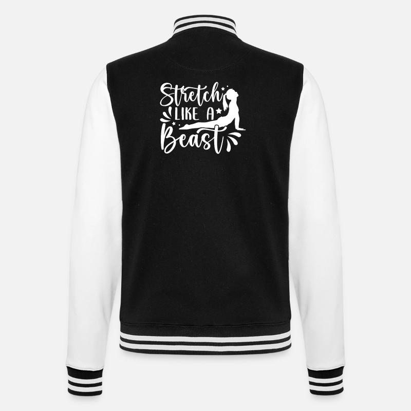 Pilates Enthusiasts Stretch Like A Beast Pilates - College Sweat Jacket - black/white