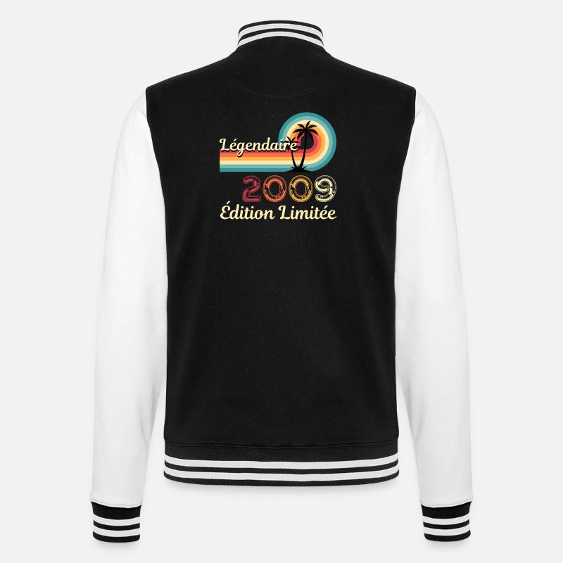 Legendary 2009, limitierte Edition - College-Sweatjacke - Schwarz/Weiß