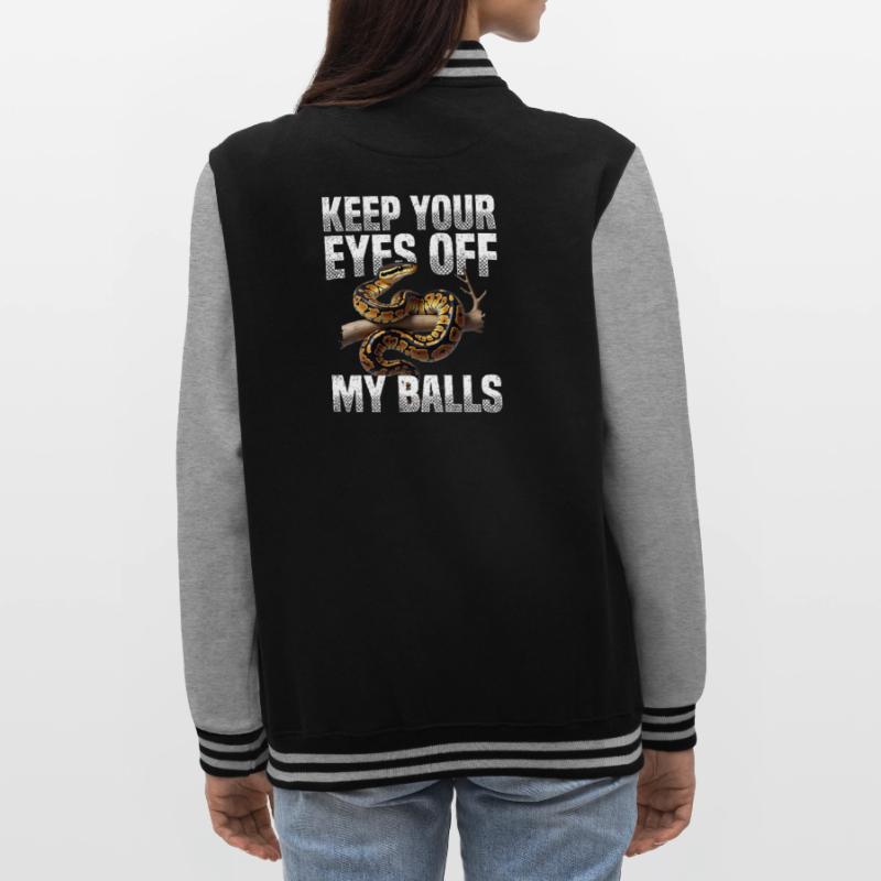 King Python Snakes Lover Terrarium Python College Sweat Jacket