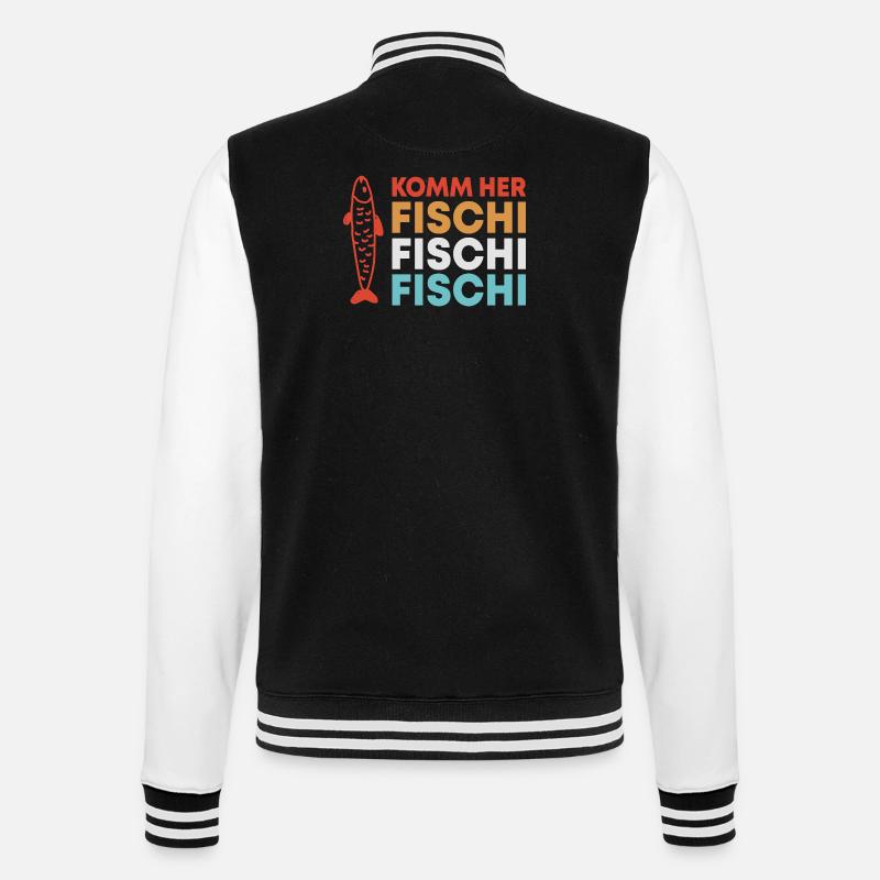 Diction de pêche à la pêche - Veste Teddy - noir/blanc