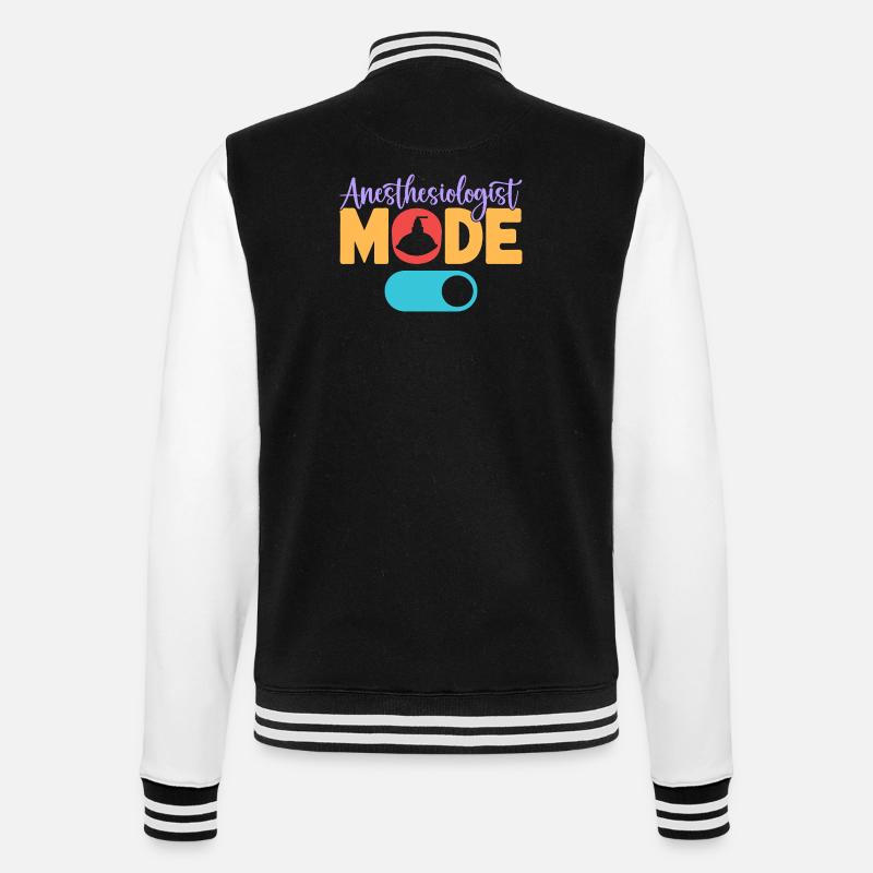 Anesthesiologist Mode On Anesthesia - College-Sweatjacke - Schwarz/Weiß