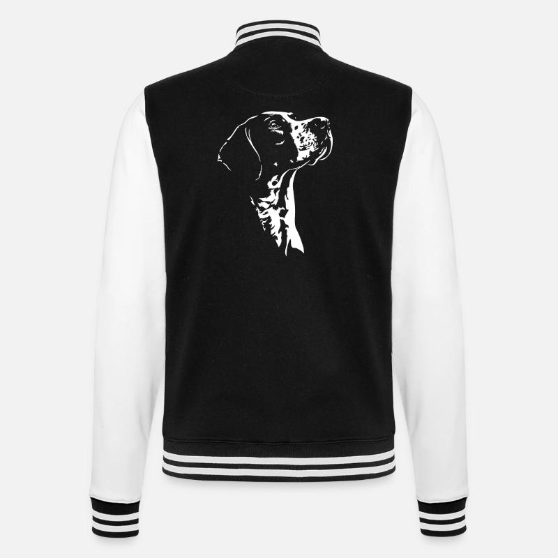 Chiens de chasse à silhouette pointer anglais Wilsigns - Veste Teddy - noir/blanc