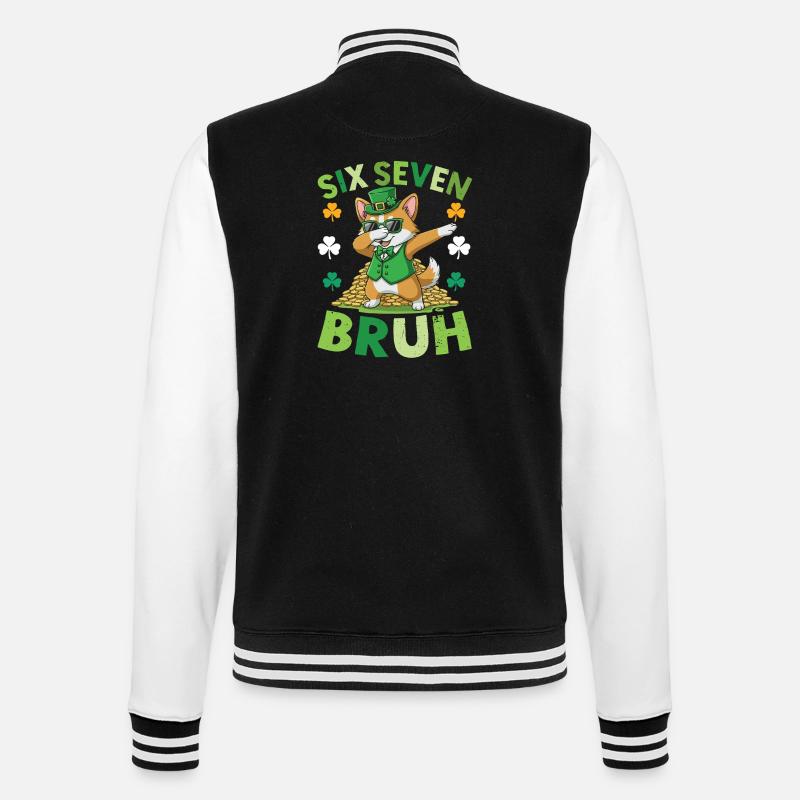 chat Saint-Patrick - Veste Teddy - noir/blanc