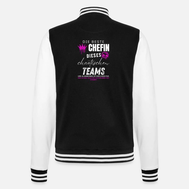 beste Chefin chaotisches Team Chefin geschenke - Veste Teddy - noir/blanc