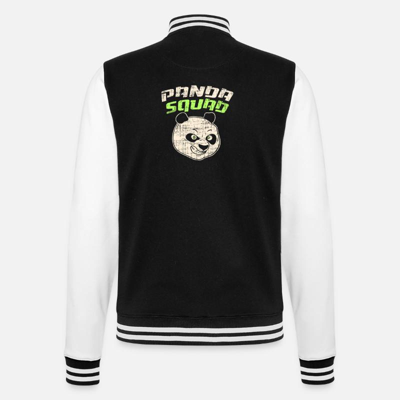 Maillot Panda Squad - Veste Teddy - noir/blanc