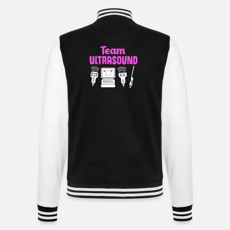 Ultrasonic Technician Ultrasonic Technician - College Sweat Jacket - black/white