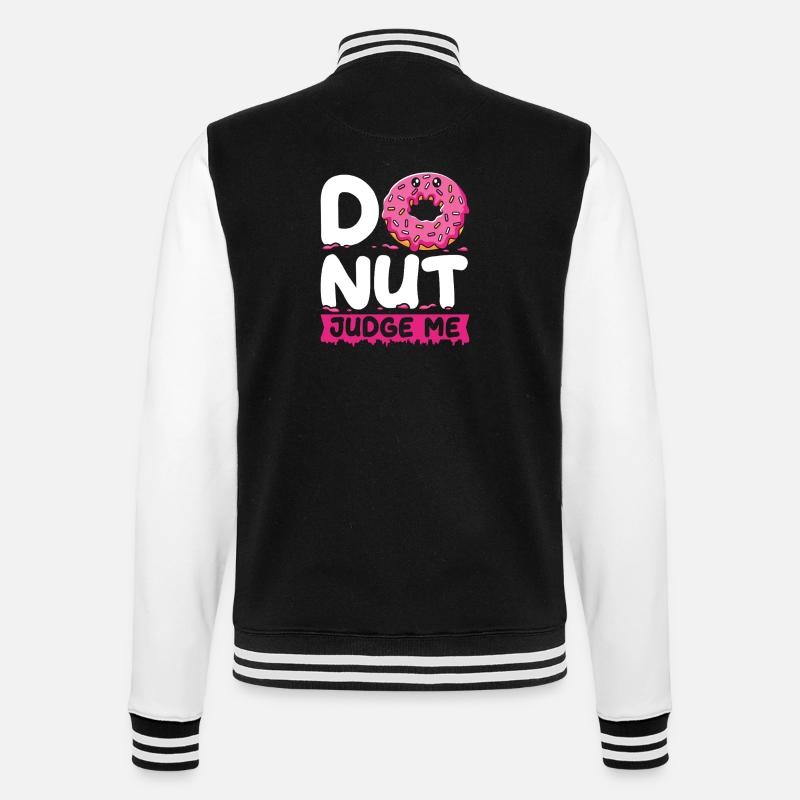 Restauration rapide en donuts - Veste Teddy - noir/blanc