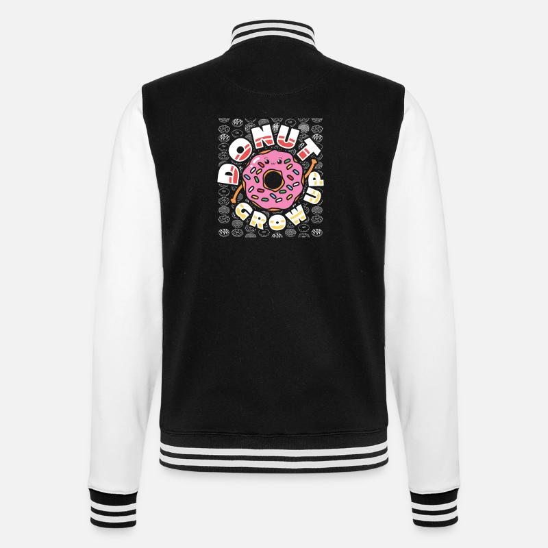 Restauration rapide en donuts - Veste Teddy - noir/blanc