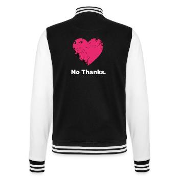Non. Merci, mon cœur. - Veste Teddy - noir/blanc - Dos - Marisol (170cm)