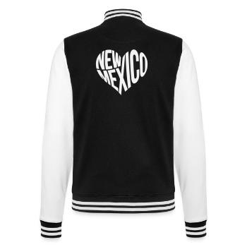 New Mexico Herz Typo - College-Sweatjacke - Schwarz/Weiß - Hinten - Marisol (170cm)