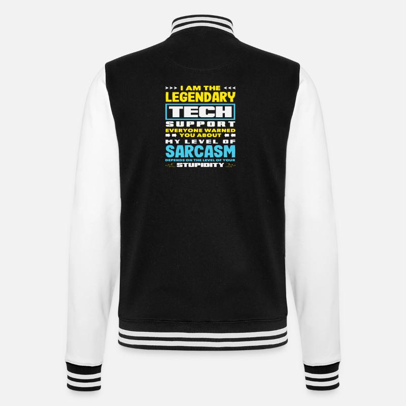 Soutien technique légendaire Sarcasme Admin IT - Veste Teddy - noir/blanc
