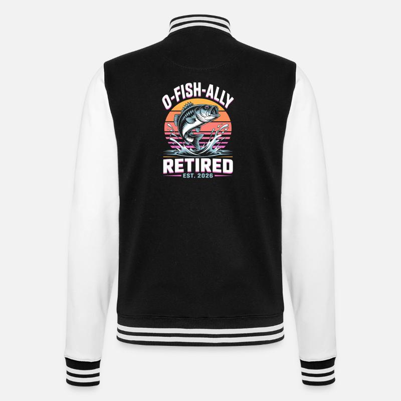 Ofish Ally Retired 2026 - College-Sweatjacke - Schwarz/Weiß