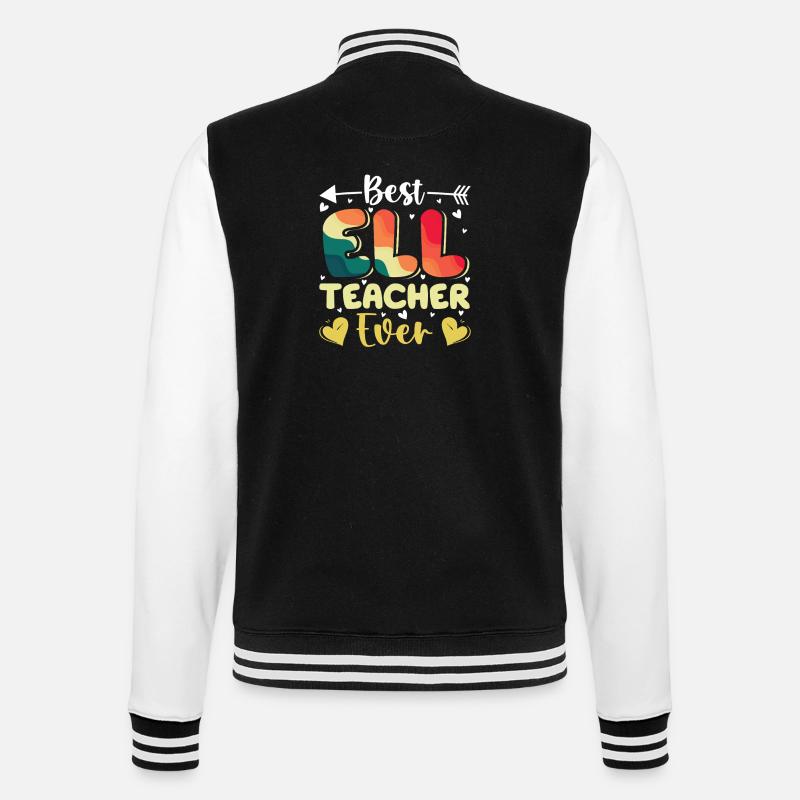 Professeur ELL Langue anglaise - Veste Teddy - noir/blanc