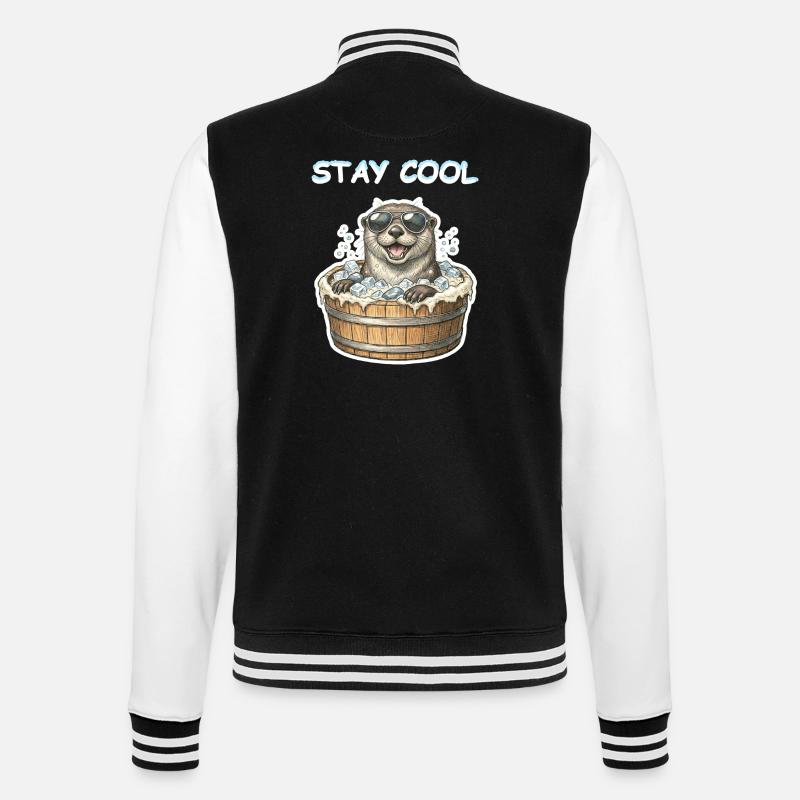 Stay Cool Eisbaden Otter - College Sweat Jacket - black/white