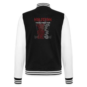 Wikinger Walhalla Welttournee nordische Mythologie - College-Sweatjacke - Schwarz/Weiß - Hinten - Marisol (170cm)