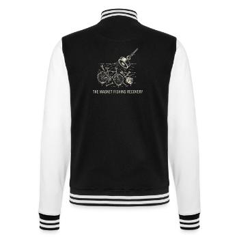 Récupération de la pêche magnétique - Trésors du canal - Veste Teddy - noir/blanc - Dos - Marisol (170cm)
