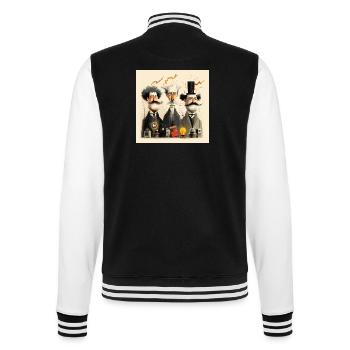 Zukunft erfinden - College-Sweatjacke - Schwarz/Weiß - Hinten - Marisol (170cm)