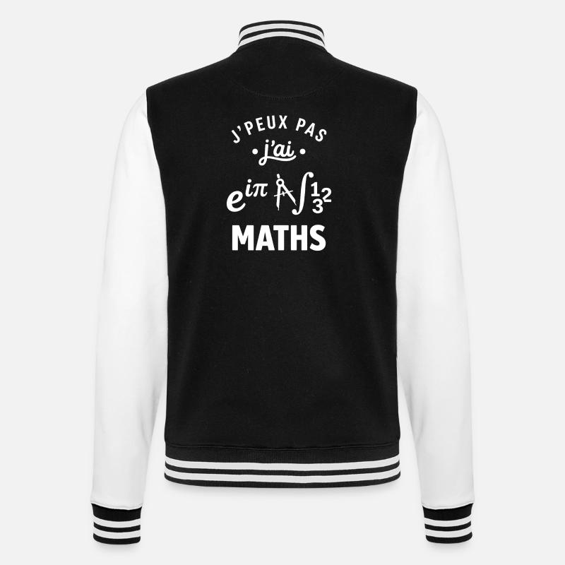 J'peux pas j'ai Maths - Veste Teddy - noir/blanc