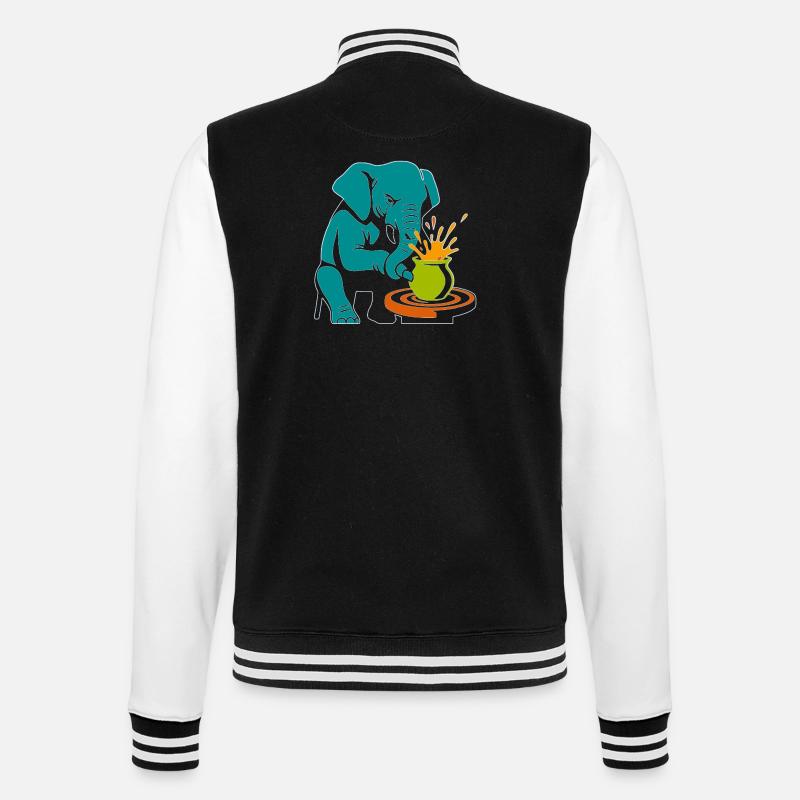 Trunk Master - Glaze Anarchy - College Sweat Jacket - black/white