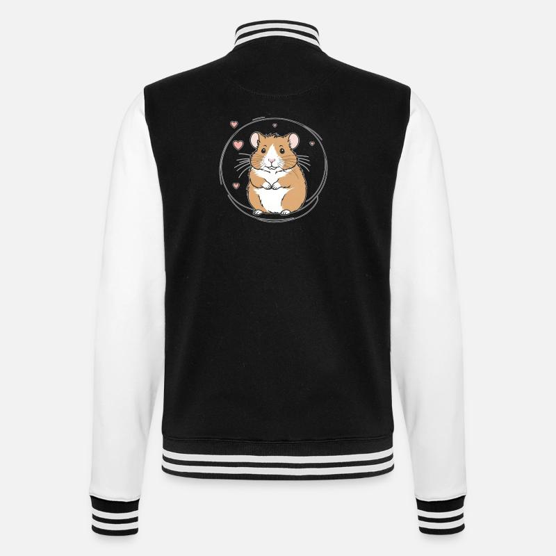 Hamster robuste - Veste Teddy - noir/blanc