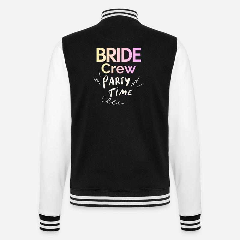 Bride Crew - College Sweat Jacket - black/white