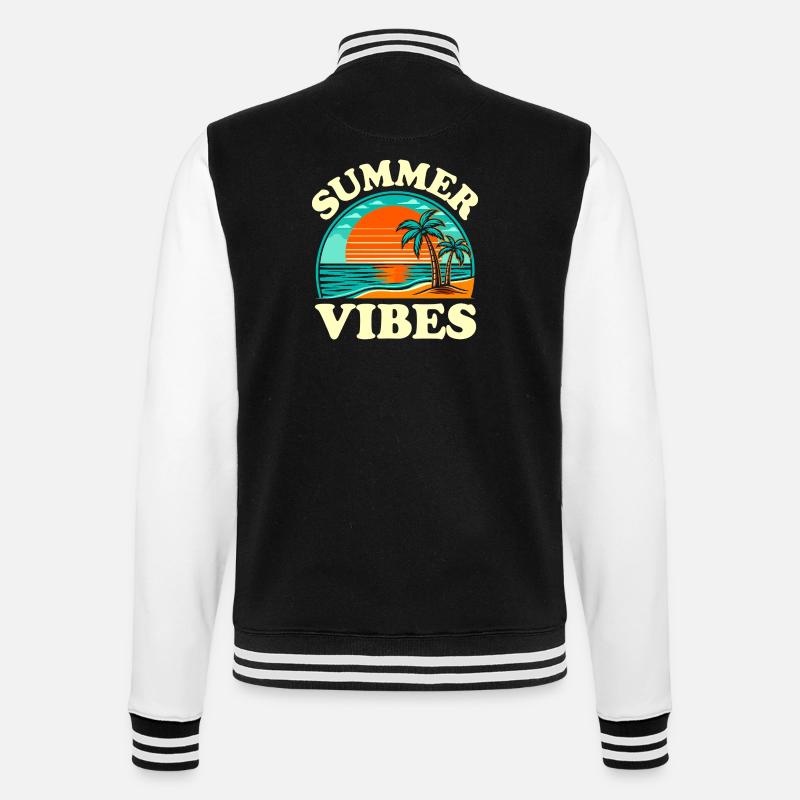 Summer Vibes Beach Sun - Veste Teddy - noir/blanc