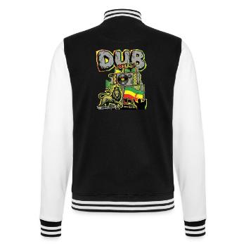 Dub Reggae Stein - College-Sweatjacke - Schwarz/Weiß - Hinten - Marisol (170cm)