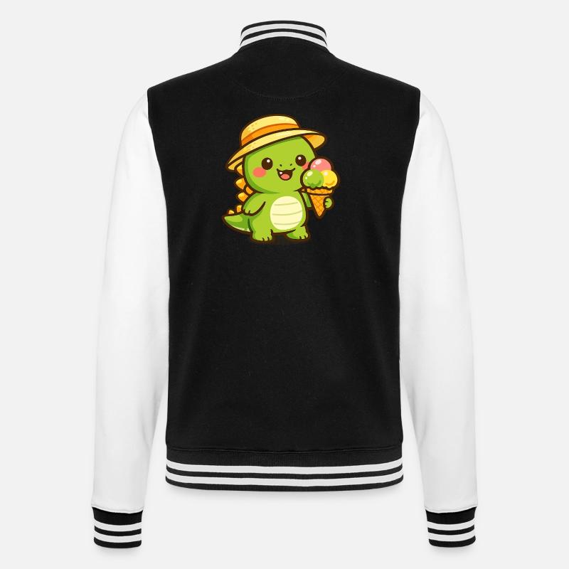 Kleiner Dino Eiscreme Abenteuer - College Sweat Jacket - black/white