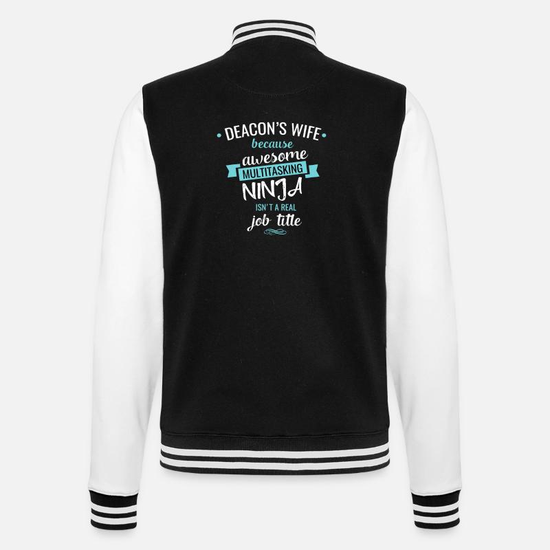 Deacons Frau Multitasking-Ninja - College-Sweatjacke - Schwarz/Weiß