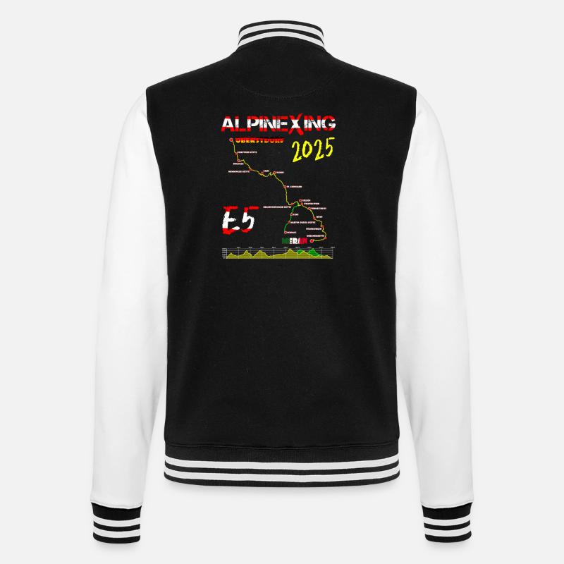 E5 Oberstdorf Merano 2025 - College Sweat Jacket - black/white