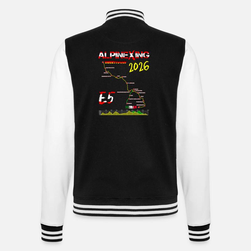 E5 Oberstdorf Merano 2026 - College Sweat Jacket - black/white