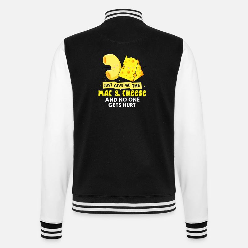 Mac & Cheese Meme Tee - College-Sweatjacke - Schwarz/Weiß