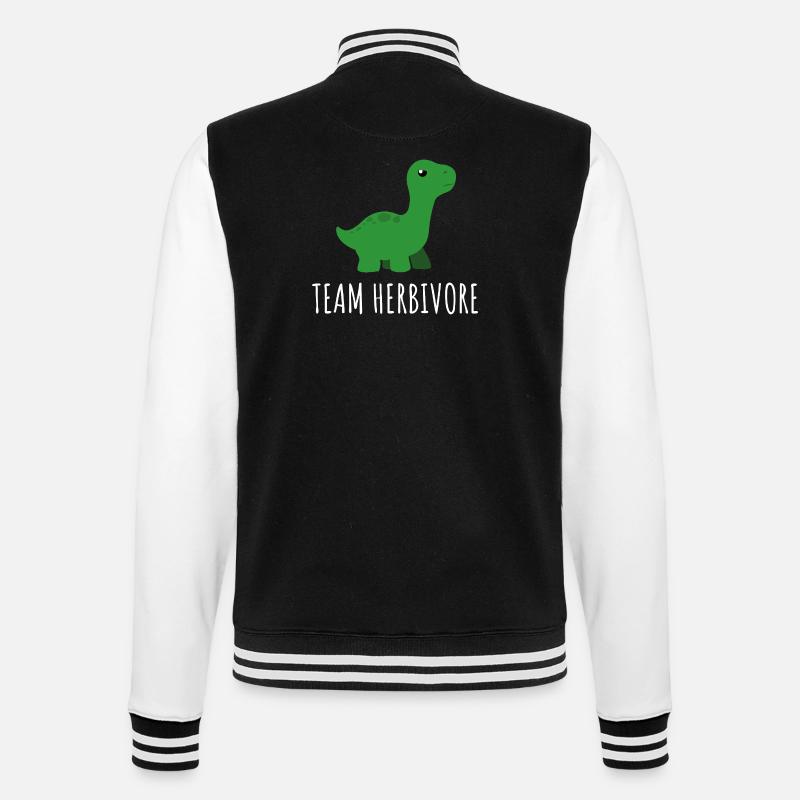 Herbivore Dino Team Tee - College Sweat Jacket - black/white