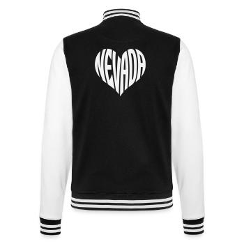 Typographie du cœur du Nevada - Veste Teddy - noir/blanc - Dos - Marisol (170cm)