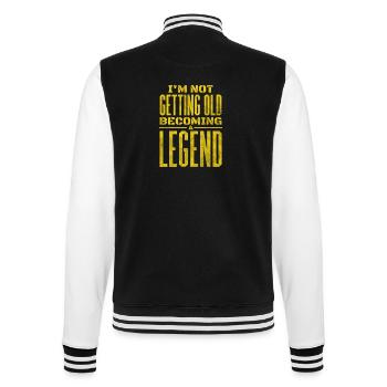 Legend Birthday - College-Sweatjacke - Schwarz/Weiß - Hinten - Marisol (170cm)