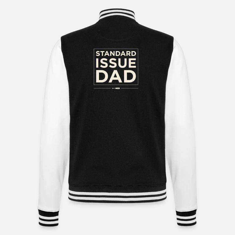 Issue Dad - College Sweat Jacket - black/white