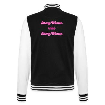 Les femmes fortes élèvent des femmes fortes - Veste Teddy - noir/blanc - Dos - Marisol (170cm)
