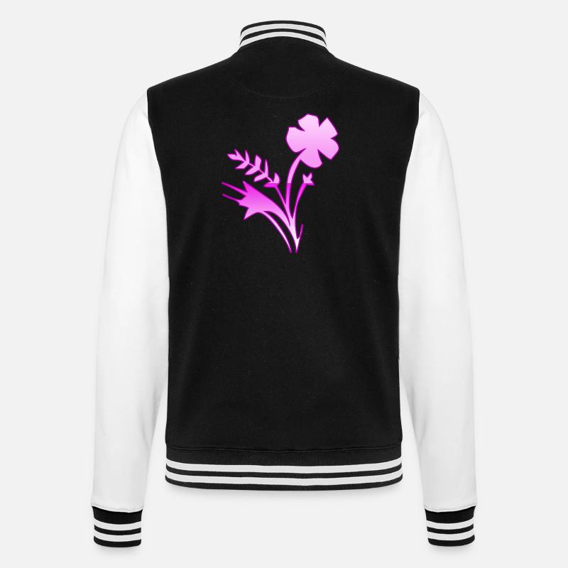Fleur - Veste Teddy - noir/blanc