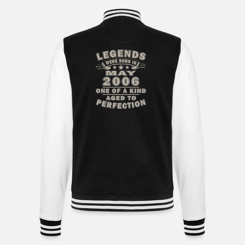 Birthday May 2006 - College Sweat Jacket - black/white