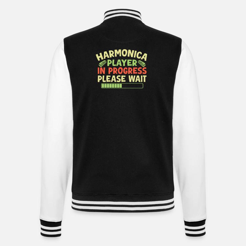 Harmonica Funny Harmonica en cours - Veste Teddy - noir/blanc