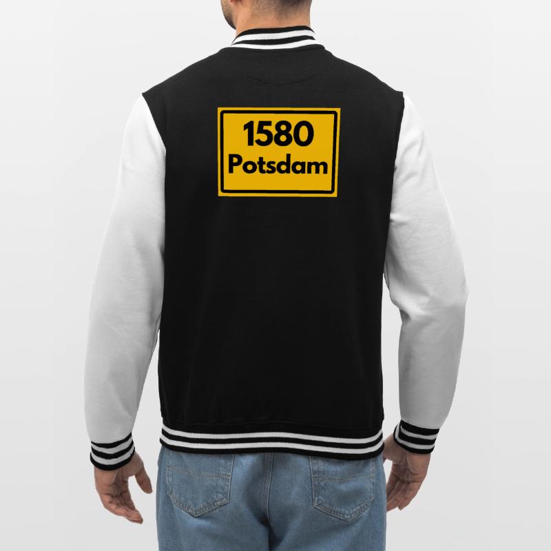 OLD POSTCODE POSTCODE RETRO 1580 POTSDAM HEIMAT College Sweat Jacket