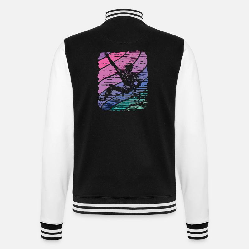 Boulderer Boulder Bouldering - College Sweat Jacket - black/white