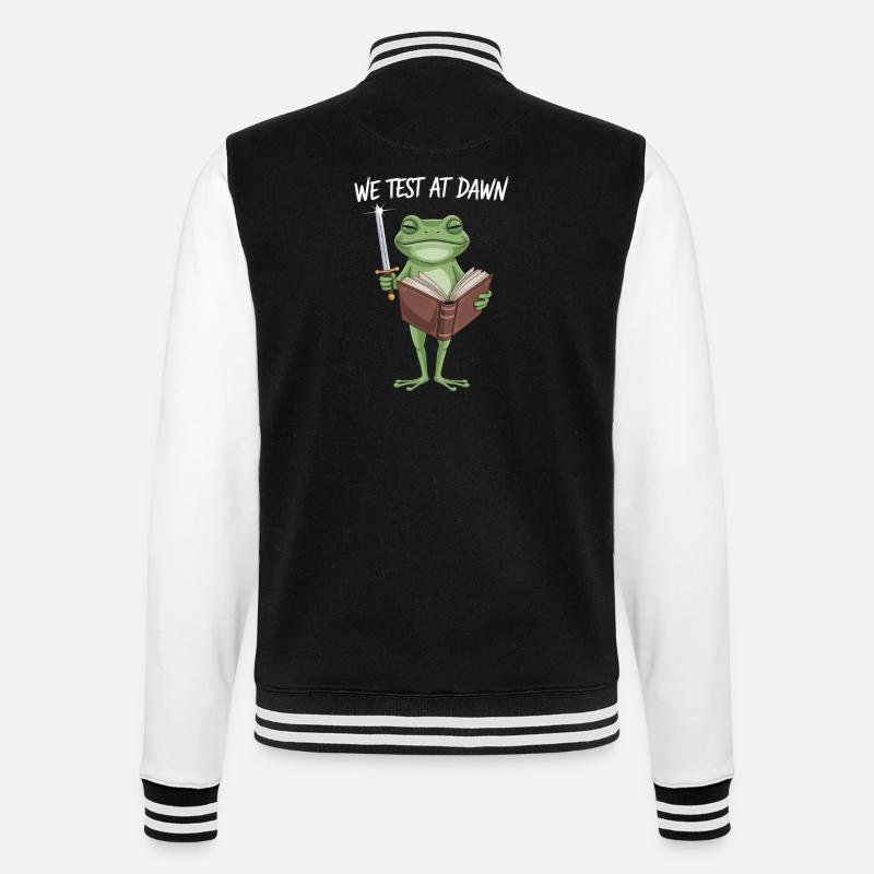 Nous testons chez Dawn Frog Wizard - Veste Teddy - noir/blanc